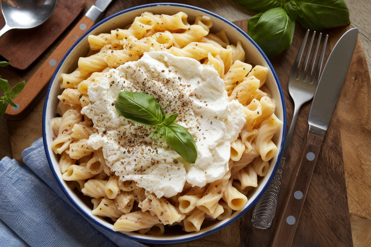 pasta with cottage cheese