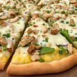 chicken crust caesar salad pizza