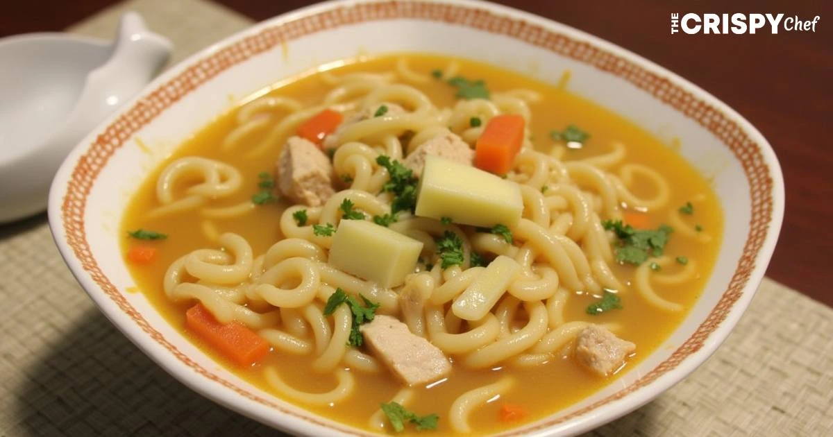 crack chicken noodle soup