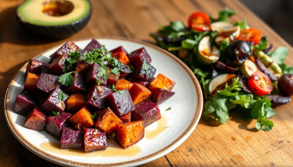 purple sweet potato side dish