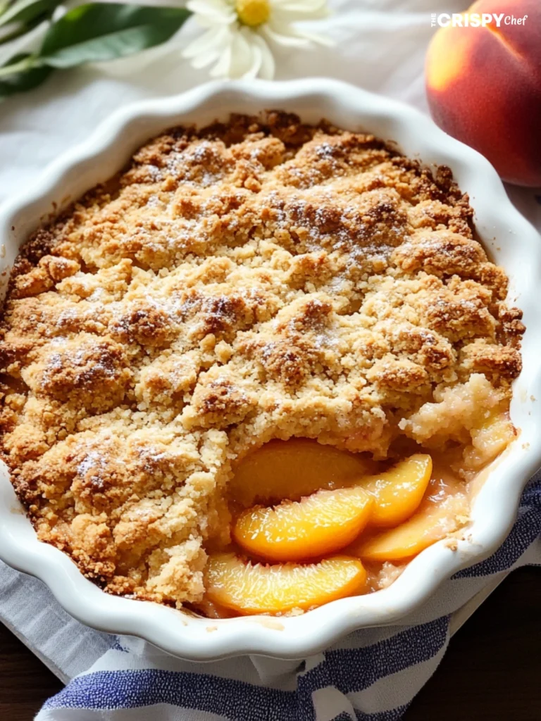 peach cobbler crumble topping recipe