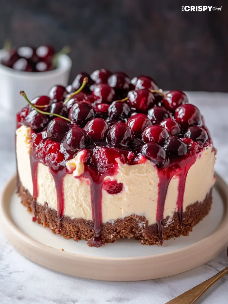 no bake cherry cheesecake