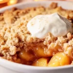 peach crumble recipe