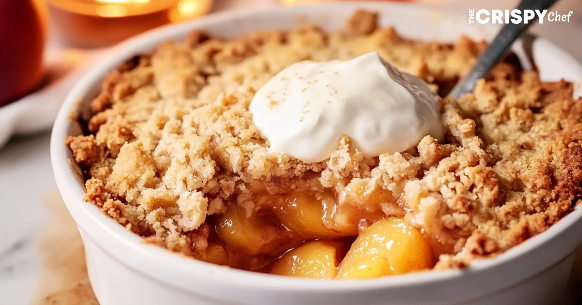 peach crumble recipe