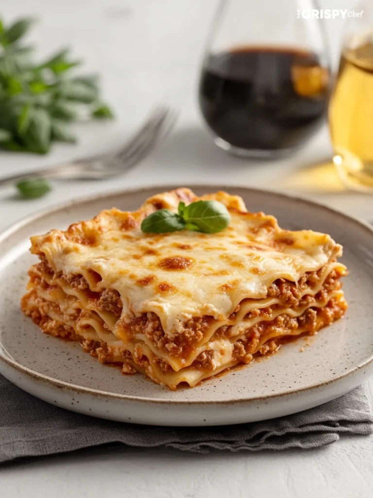 lasagna with uncooked noodles