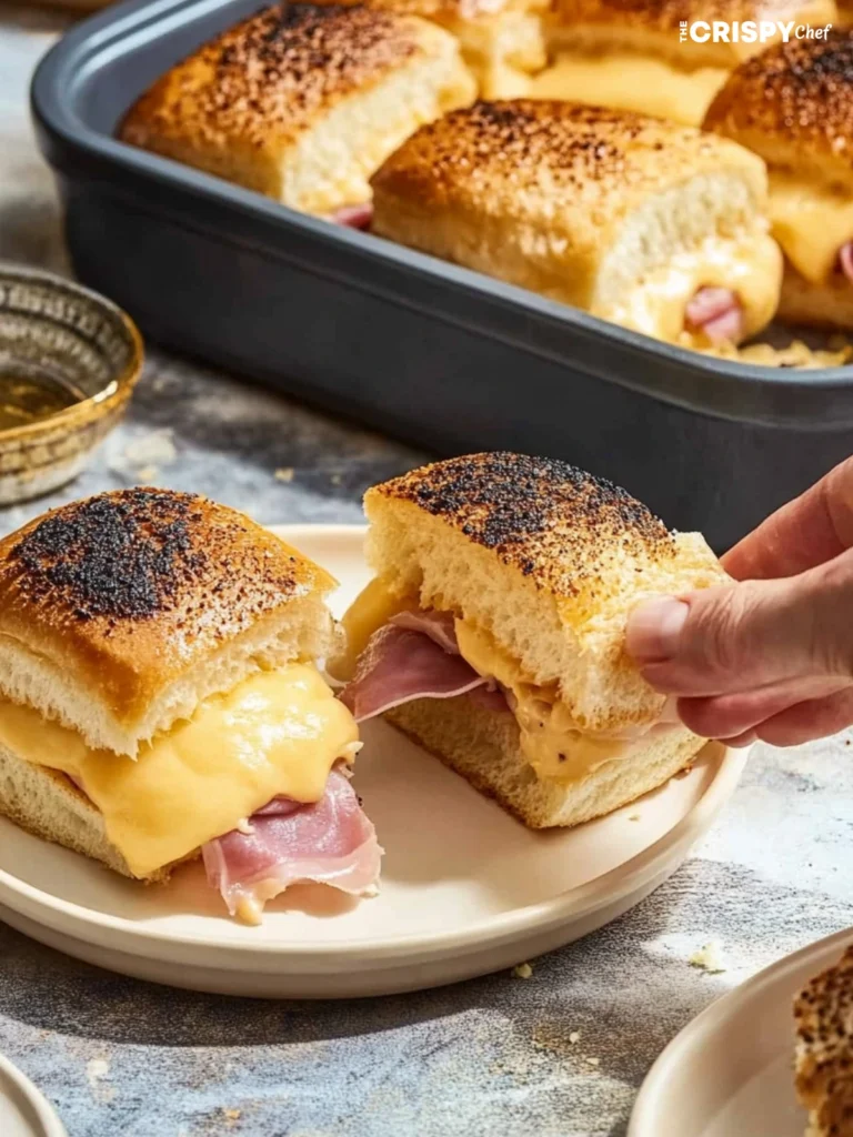 baked ham and cheese sliders