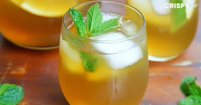 Honey mint green iced tea