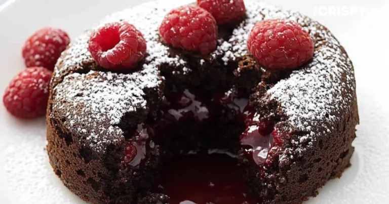 Raspberry Molten Chocolate Cake