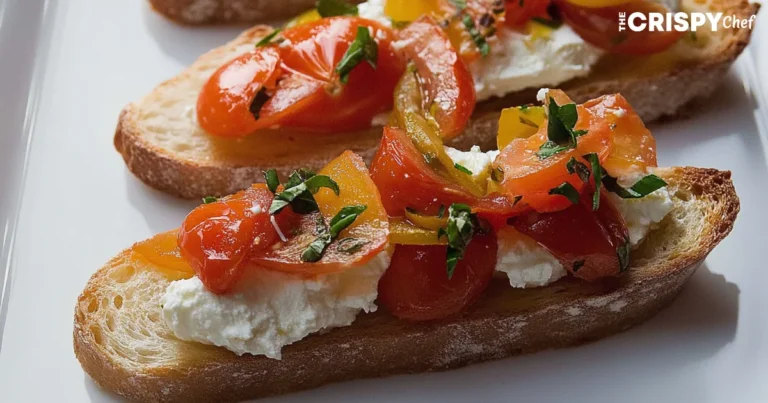 Tomato Crostini with Whipped Feta