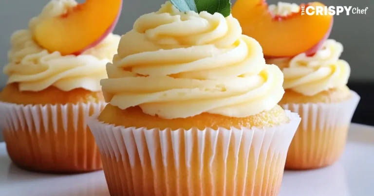 honey peach cream cheese cupcakes