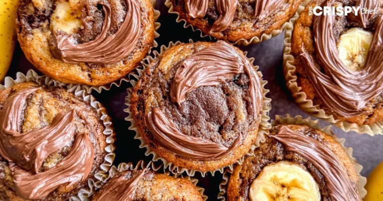 nutella banana muffins