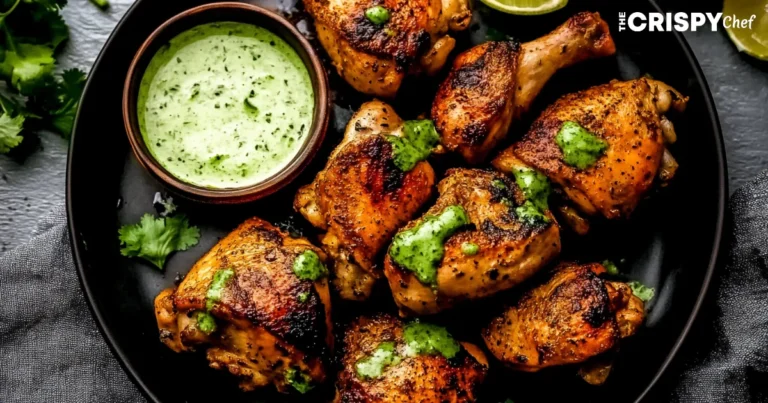 peruvian chicken with creamy green sauce