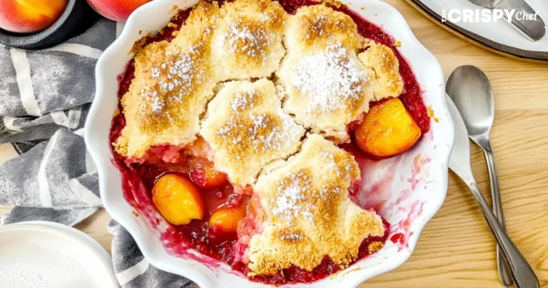 raspberry peach cobbler