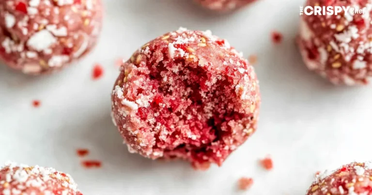 strawberry shortcake protein bites