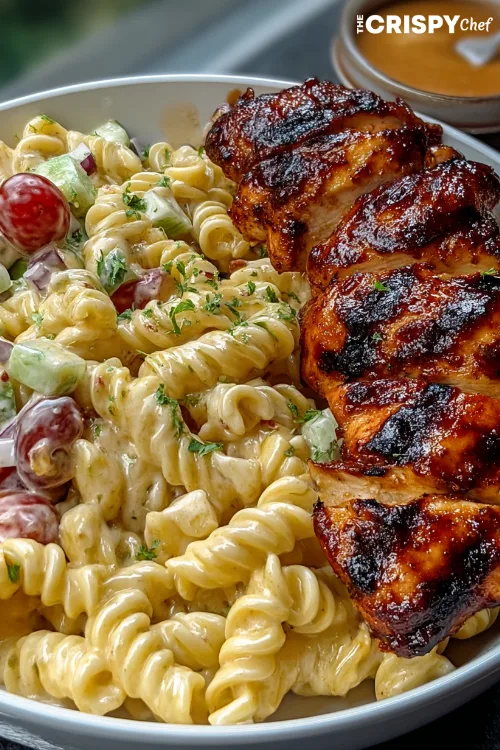 BBQ Chicken with Pasta Salad