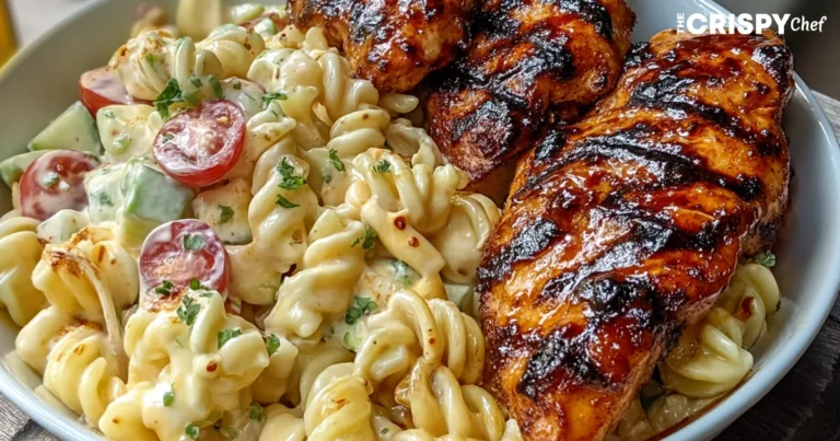 BBQ Chicken with Pasta Salad