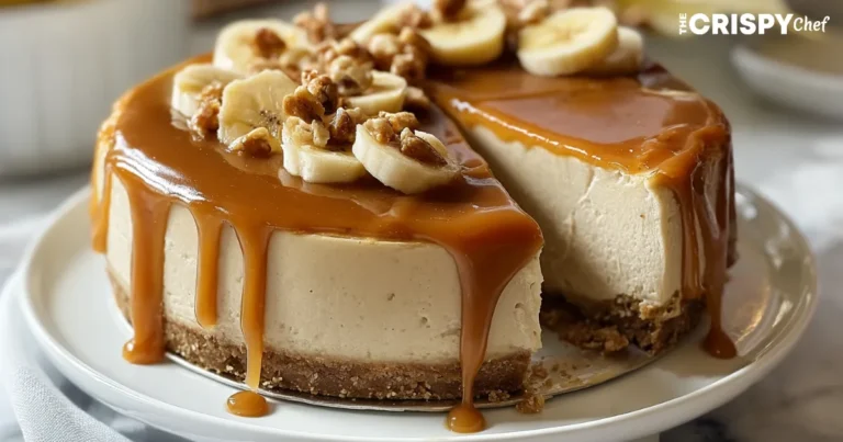 Banana Caramel Nut Cheesecake