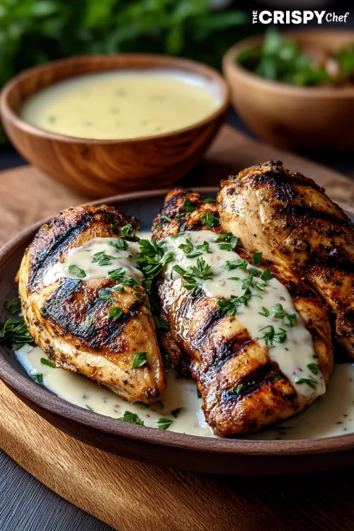 Cajun Grilled Chicken with Alabama White Sauce
