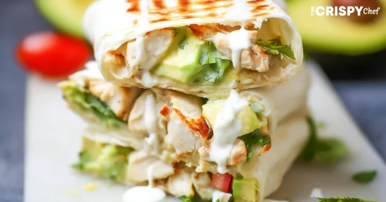 Chicken Avocado Ranch Burritos