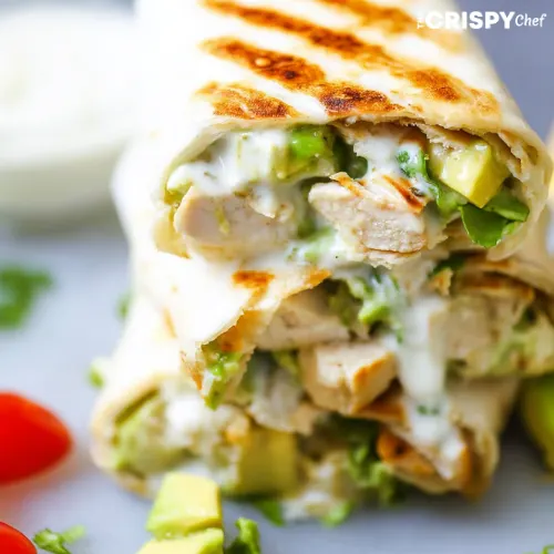 Chicken Avocado Ranch Burritos