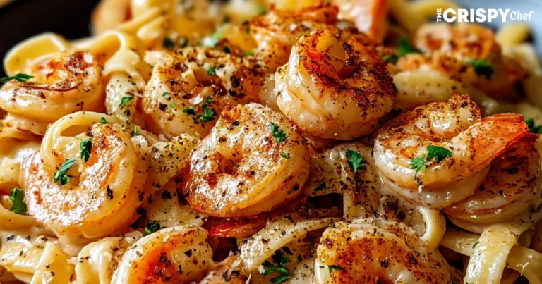 Creamy Cajun Shrimp Pasta.