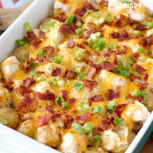 Loaded potato ranch chicken casserole