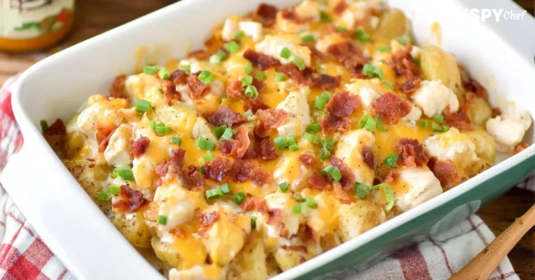 Loaded potato ranch chicken casserole