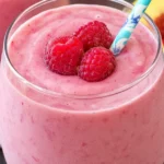 Raspberry Peach Smoothie.