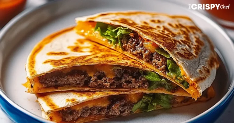 burger quesadilla recipe