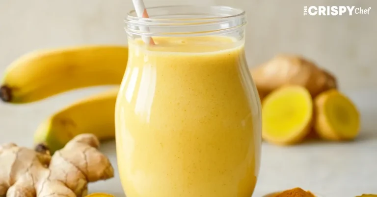 Lemon Ginger Smoothie with Banana and Turmeric
