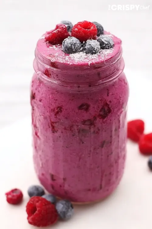 Berry Blast Protein Smoothie.