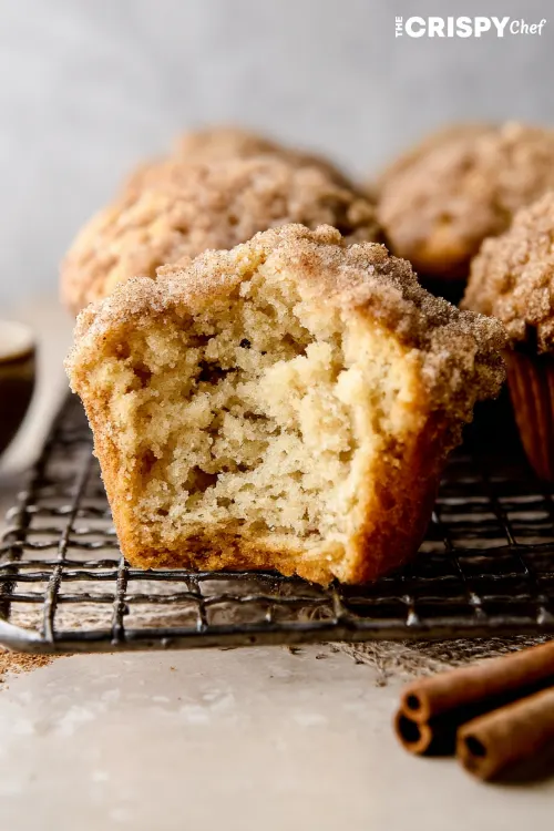 Coffee Cake Greek Yogurt Muffins