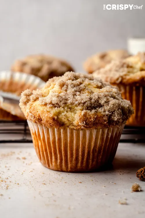 Coffee Cake Greek Yogurt Muffins