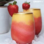 Mango Strawberry Swirled Slushies