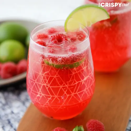Raspberry Lime Fizz Mocktail
