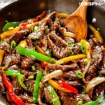 Sizzling Chinese Pepper Steak with Onions