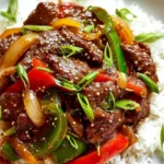 Sizzling Chinese Pepper Steak with Onions