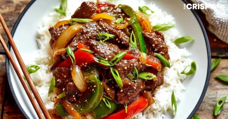 Sizzling Chinese Pepper Steak with Onions