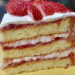 Strawberry Lemon Layer Cake