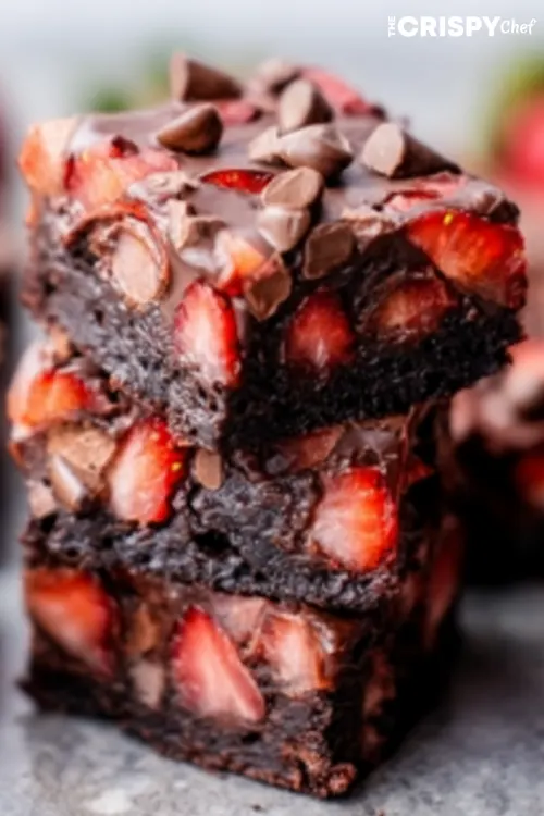 chocolate covered strawberry brownies