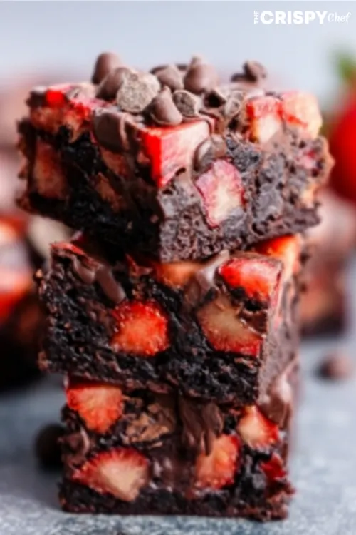 chocolate covered strawberry brownies