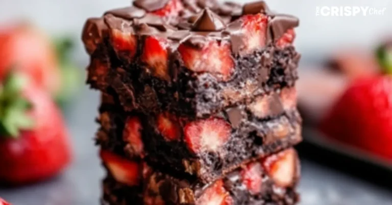 chocolate covered strawberry brownies