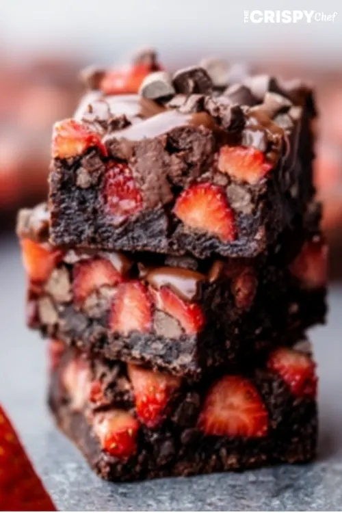 chocolate covered strawberry brownies