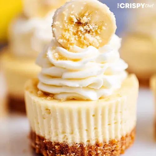 mini banana cheesecake