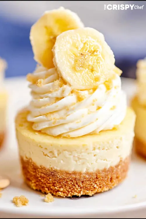 mini banana cheesecake