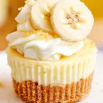 mini banana cheesecake
