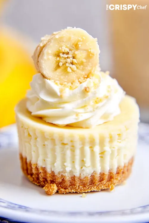 mini banana cheesecake