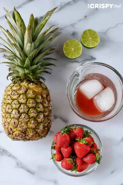pineapple strawberry agua fresca