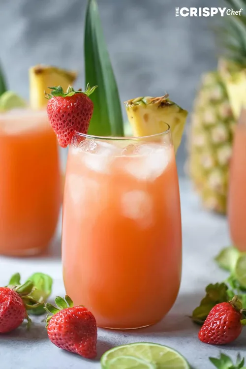 pineapple strawberry agua fresca