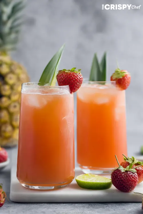 pineapple strawberry agua fresca